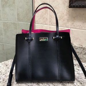 Kate spade black cross body gently used